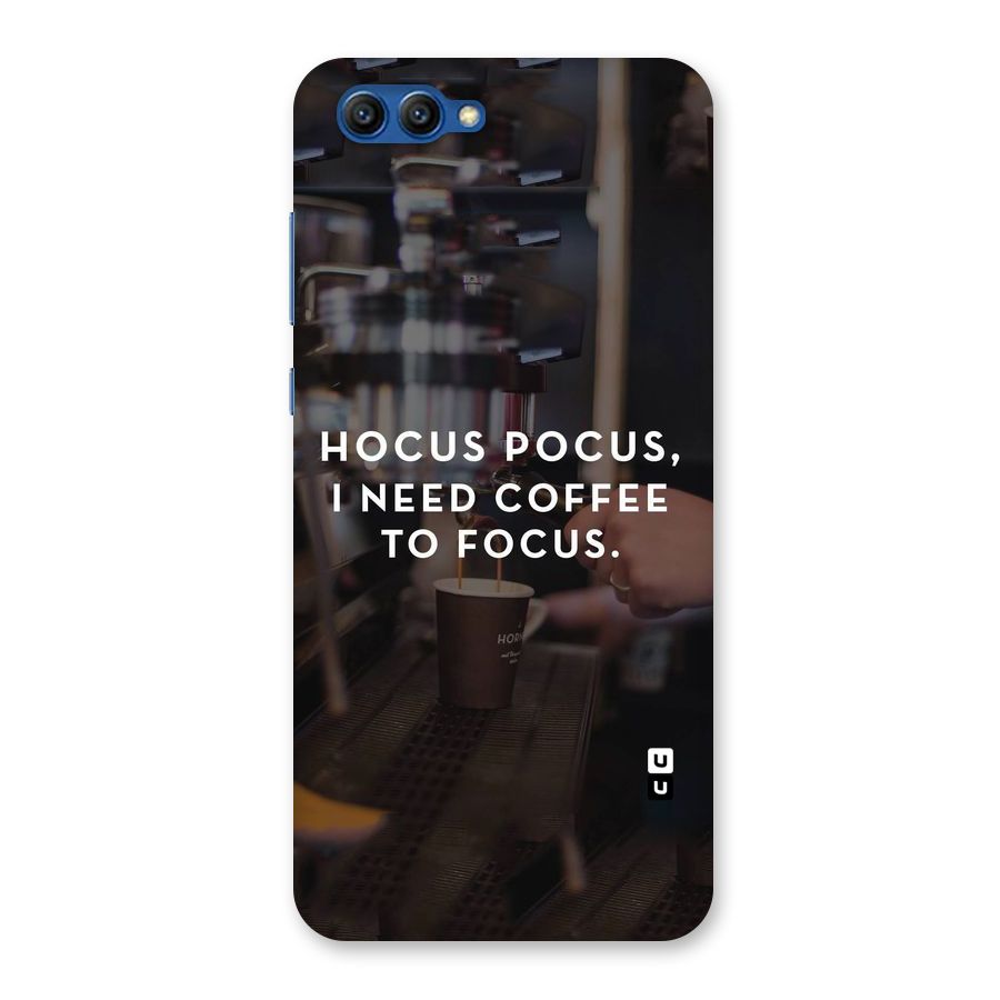 Coffee Focus Back Case for Honor View 10