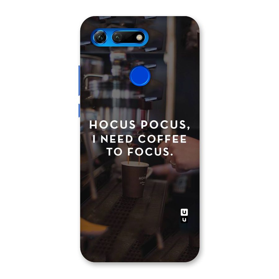 Coffee Focus Back Case for Honor View 20