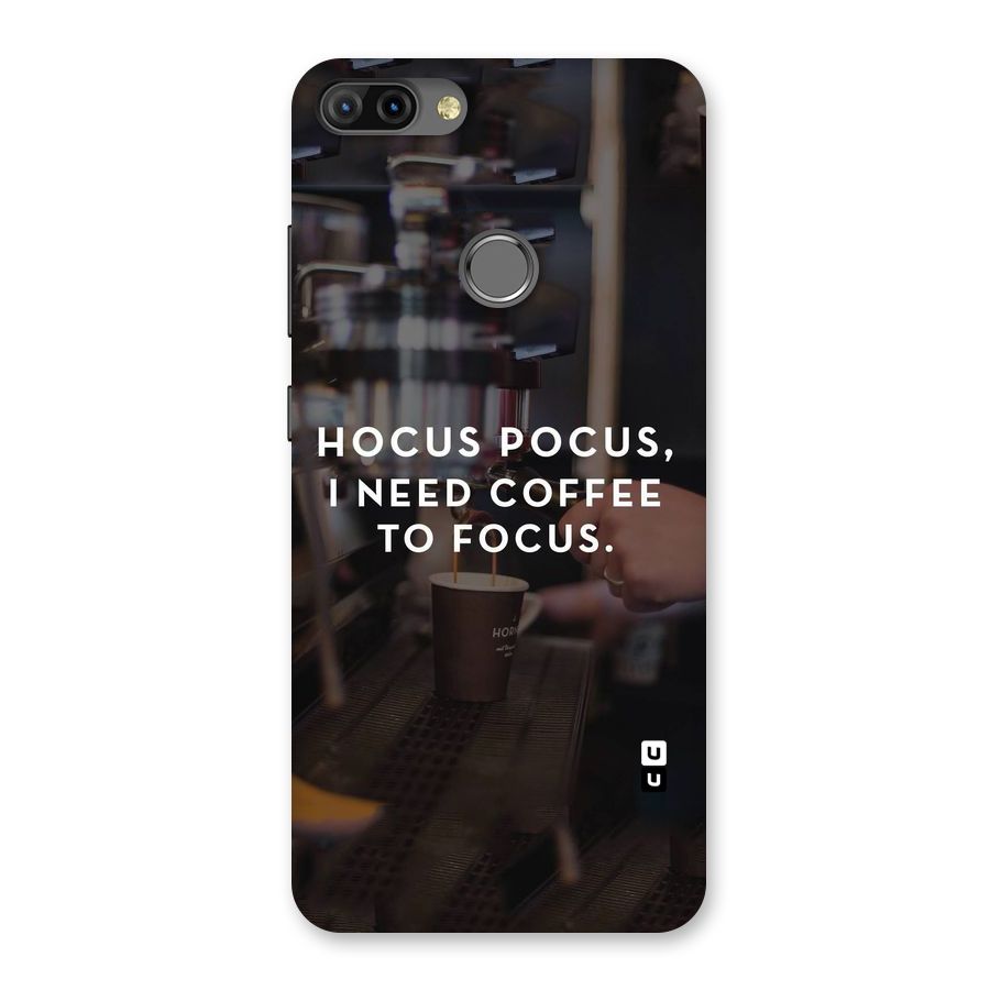 Coffee Focus Back Case for Infinix Hot 6 Pro