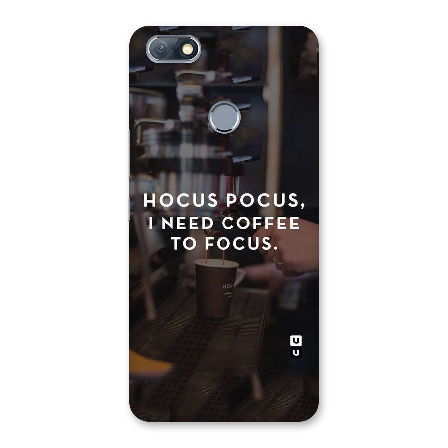 Coffee Focus Back Case for Infinix Note 5