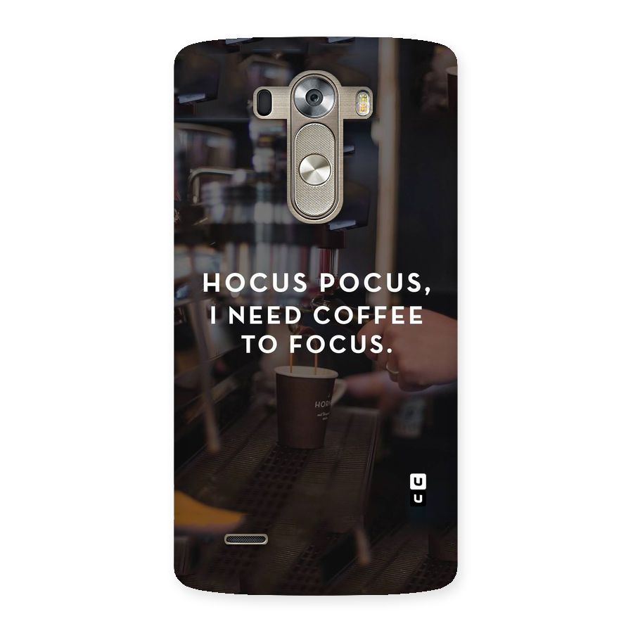 Coffee Focus Back Case for LG G3
