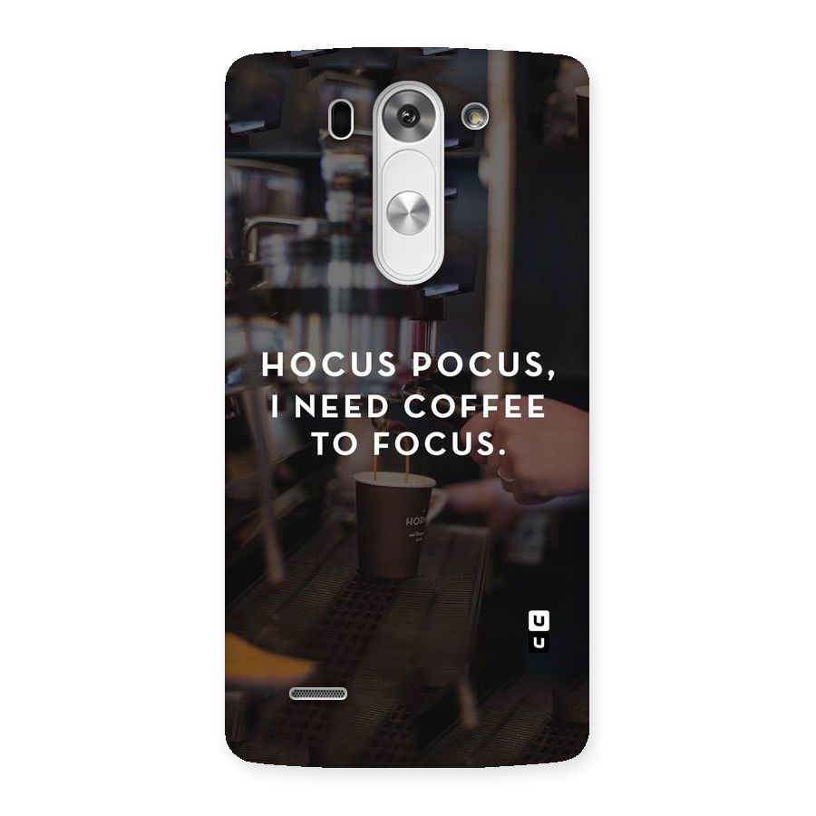 Coffee Focus Back Case for LG G3 Beat