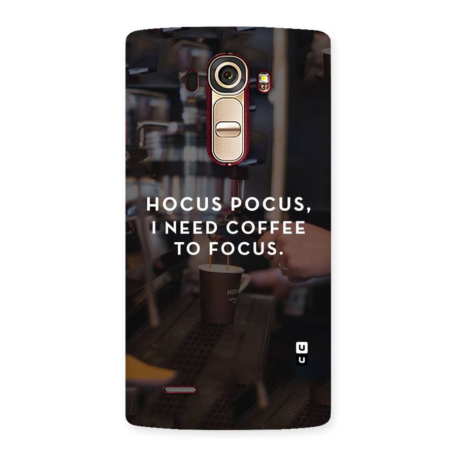 Coffee Focus Back Case for LG G4