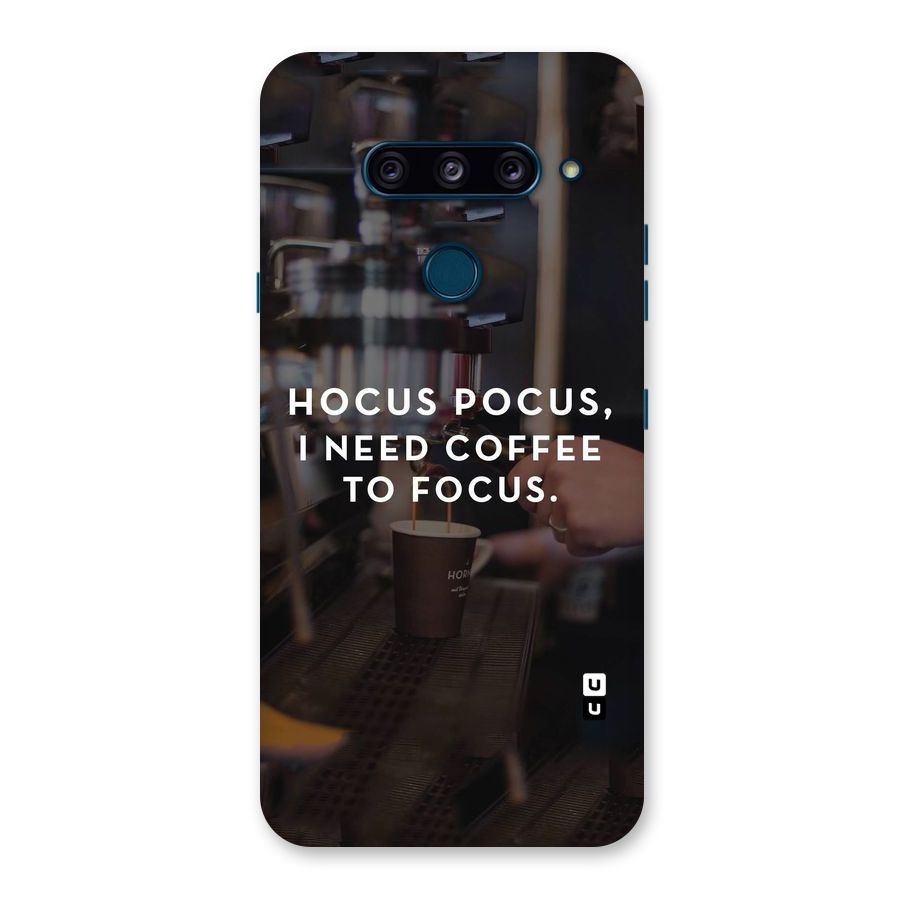 Coffee Focus Back Case for LG  V40 ThinQ