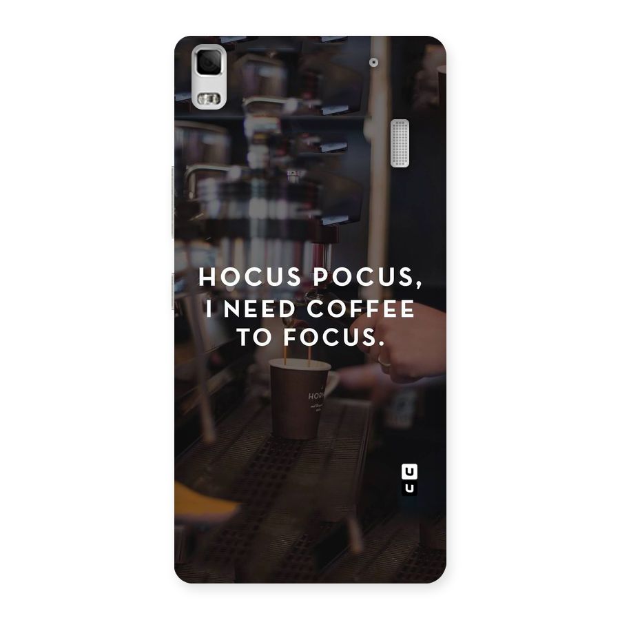 Coffee Focus Back Case for Lenovo K3 Note