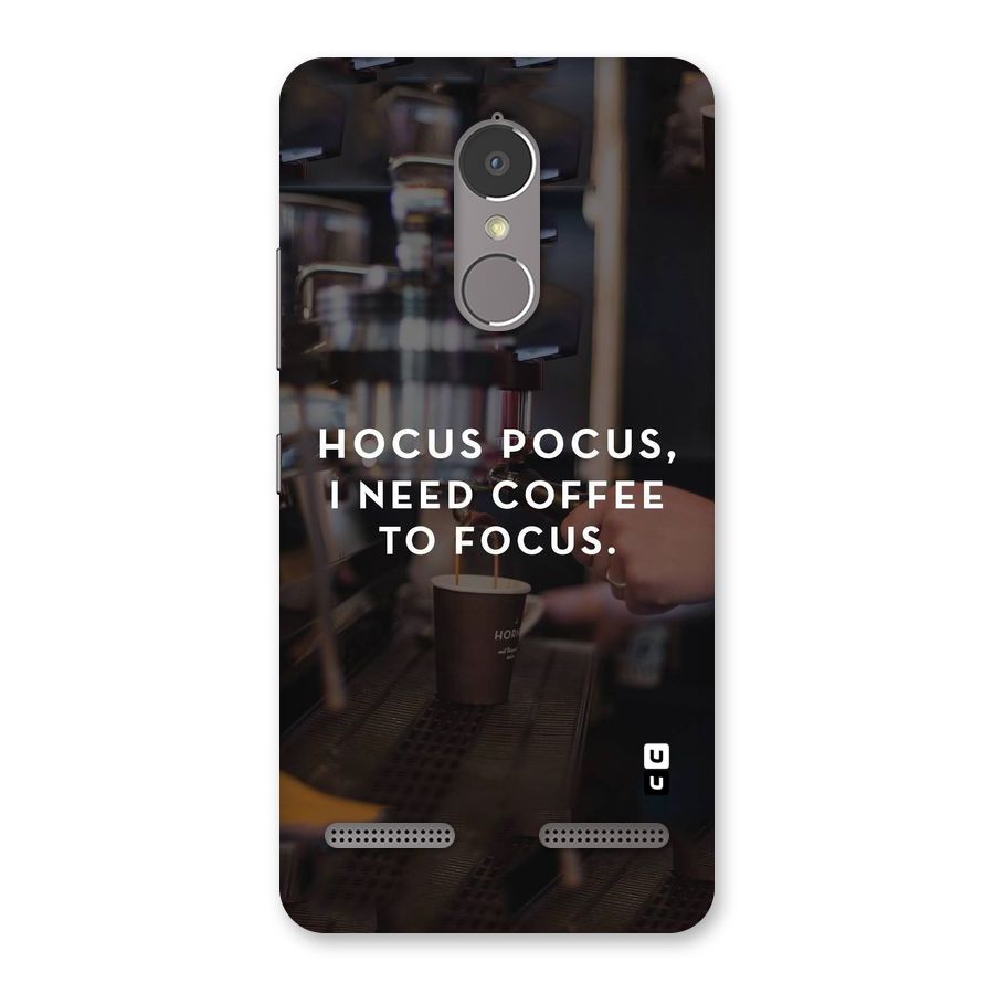 Coffee Focus Back Case for Lenovo K6 Power