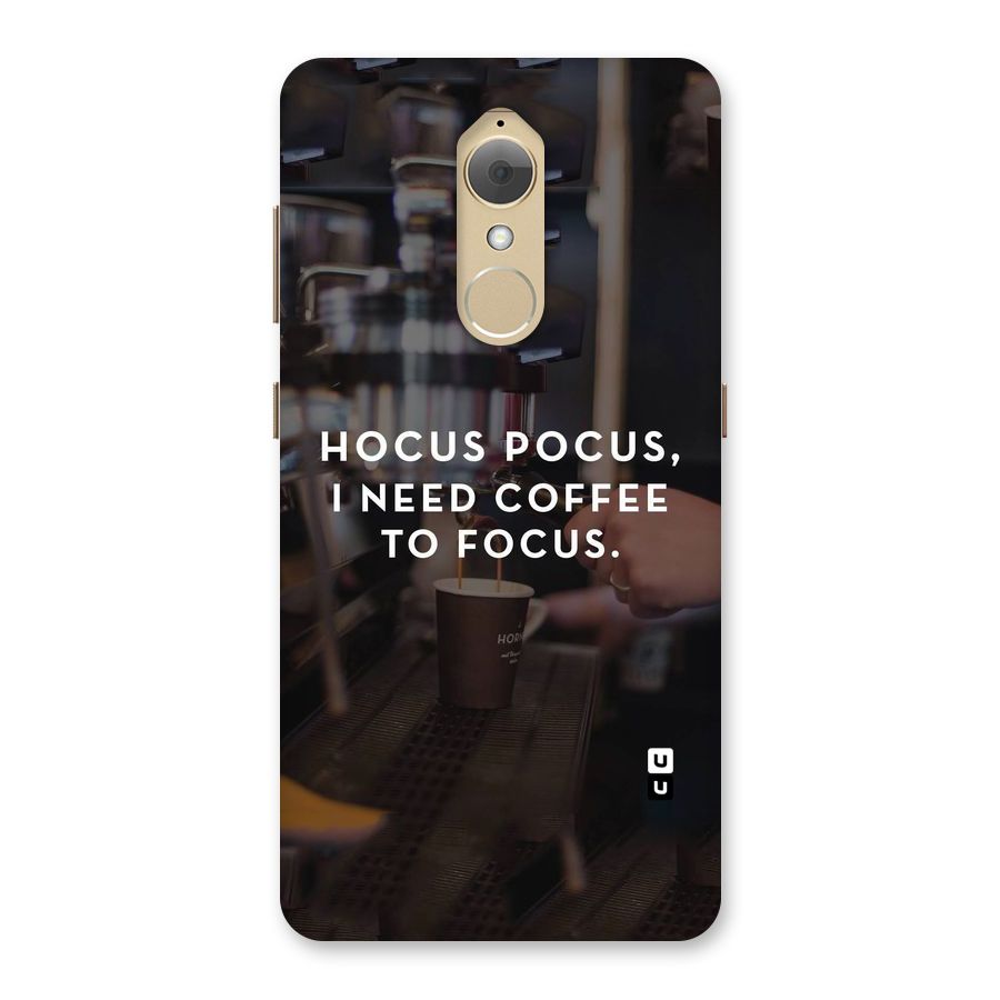 Coffee Focus Back Case for Lenovo K8