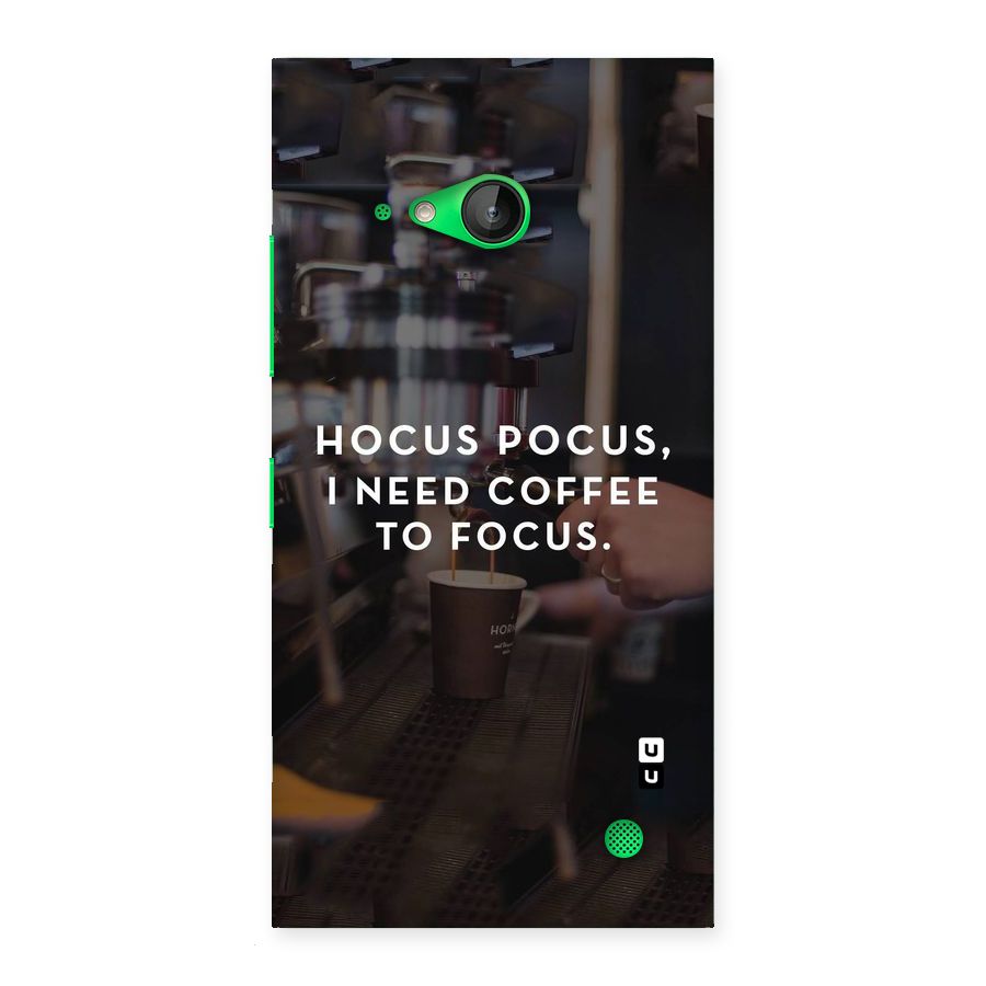 Coffee Focus Back Case for Lumia 730