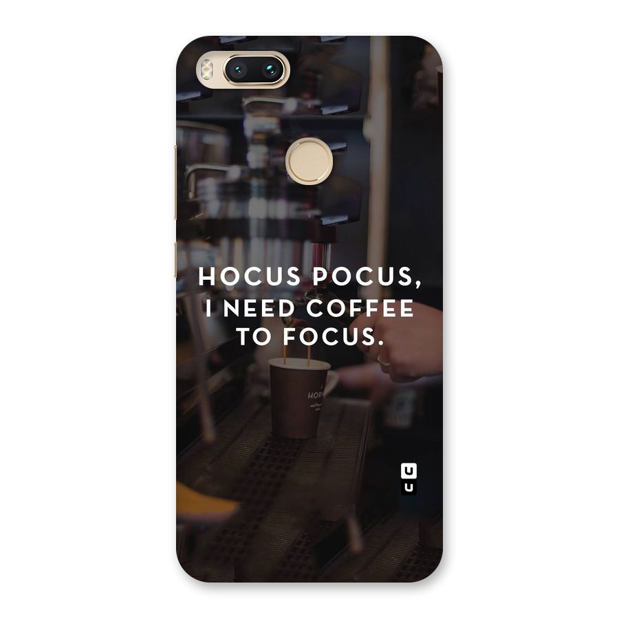 Coffee Focus Back Case for Mi A1
