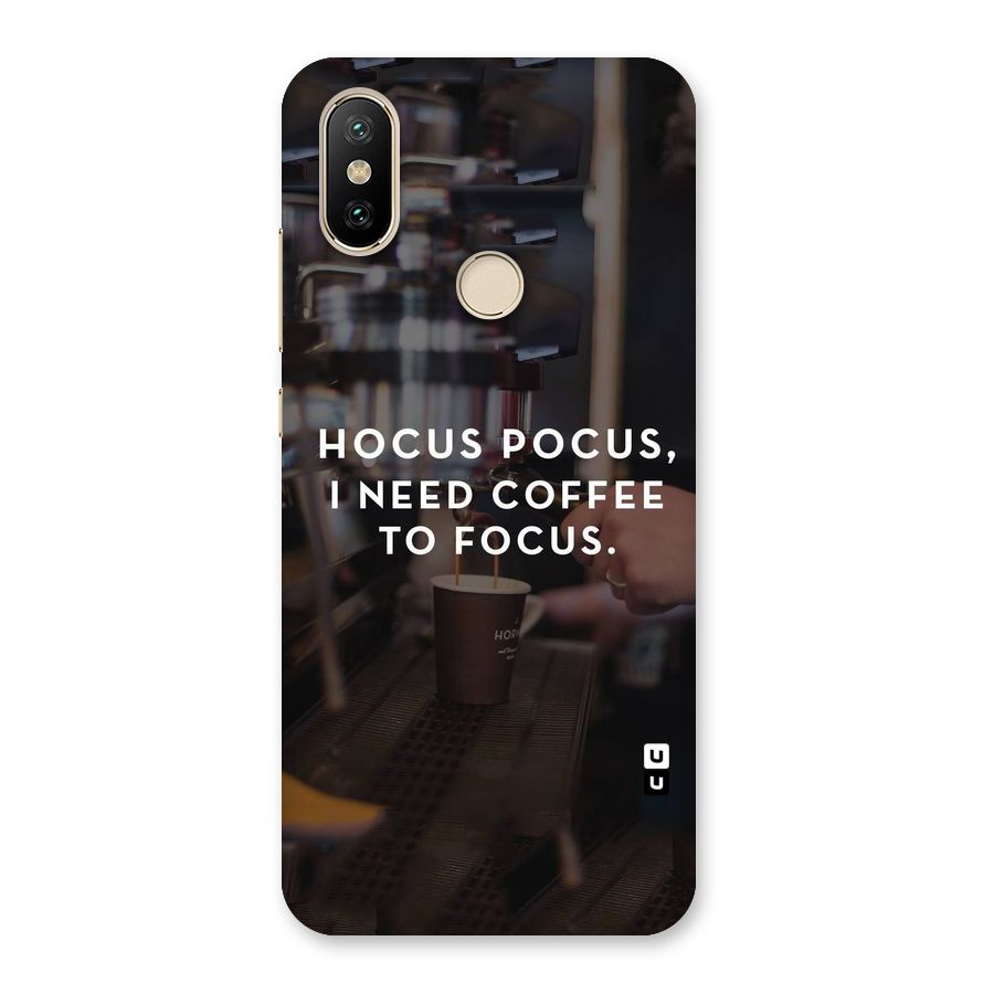 Coffee Focus Back Case for Mi A2