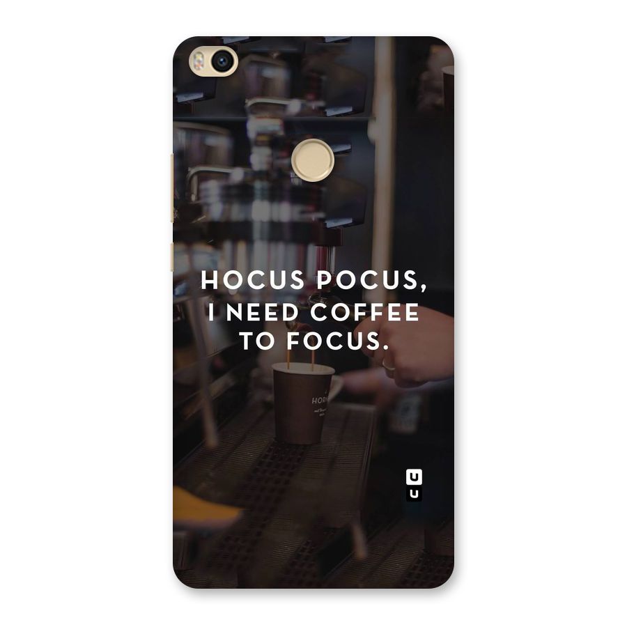 Coffee Focus Back Case for Mi Max 2