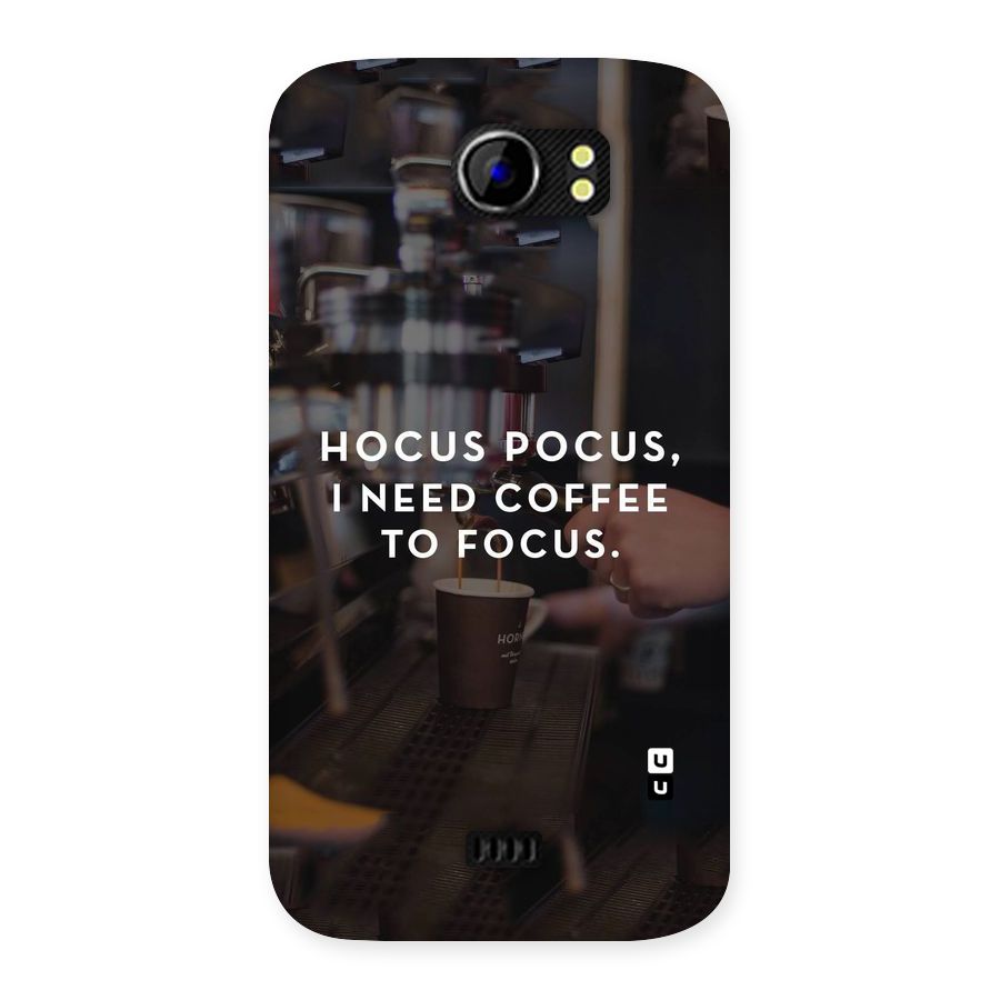 Coffee Focus Back Case for Micromax Canvas 2 A110