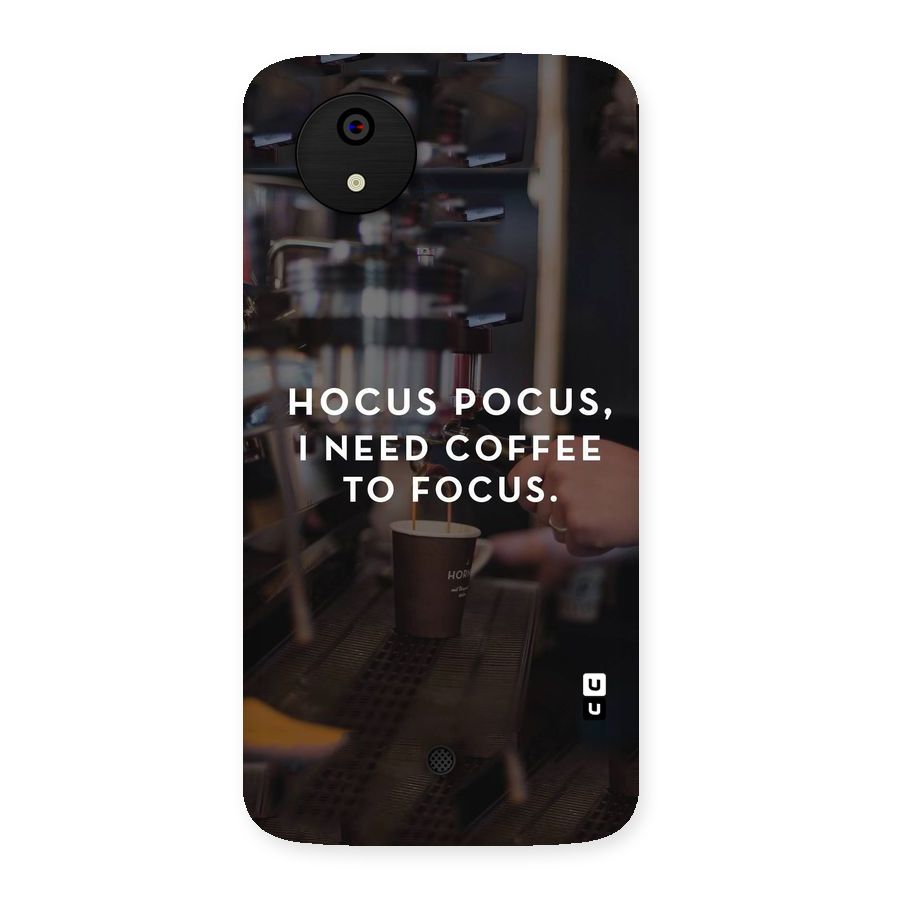 Coffee Focus Back Case for Micromax Canvas A1