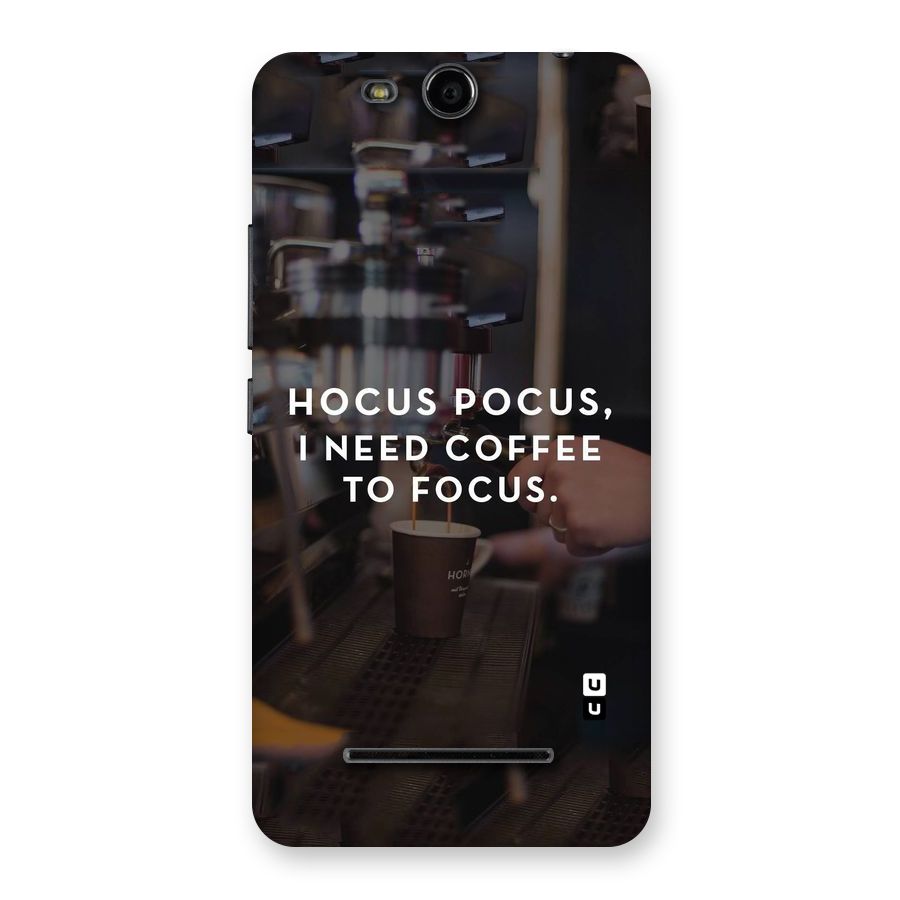 Coffee Focus Back Case for Micromax Canvas Juice 3 Q392