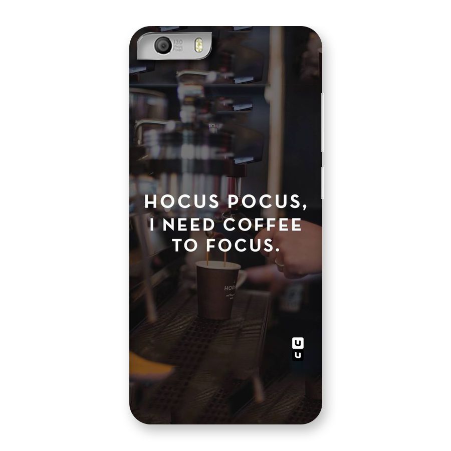 Coffee Focus Back Case for Micromax Canvas Knight 2