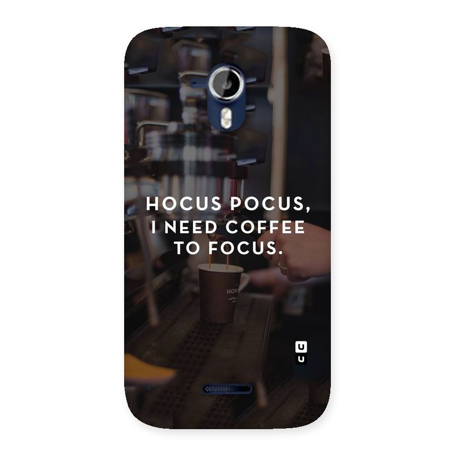 Coffee Focus Back Case for Micromax Canvas Magnus A117