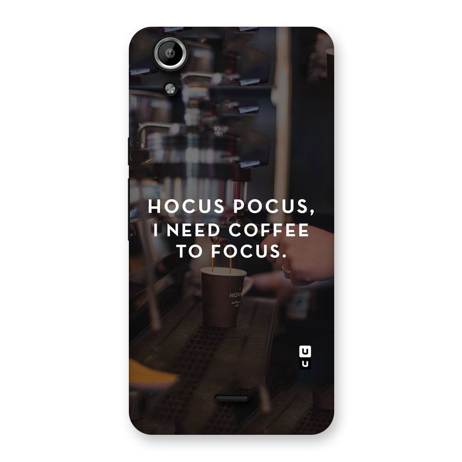 Coffee Focus Back Case for Micromax Canvas Selfie Lens Q345