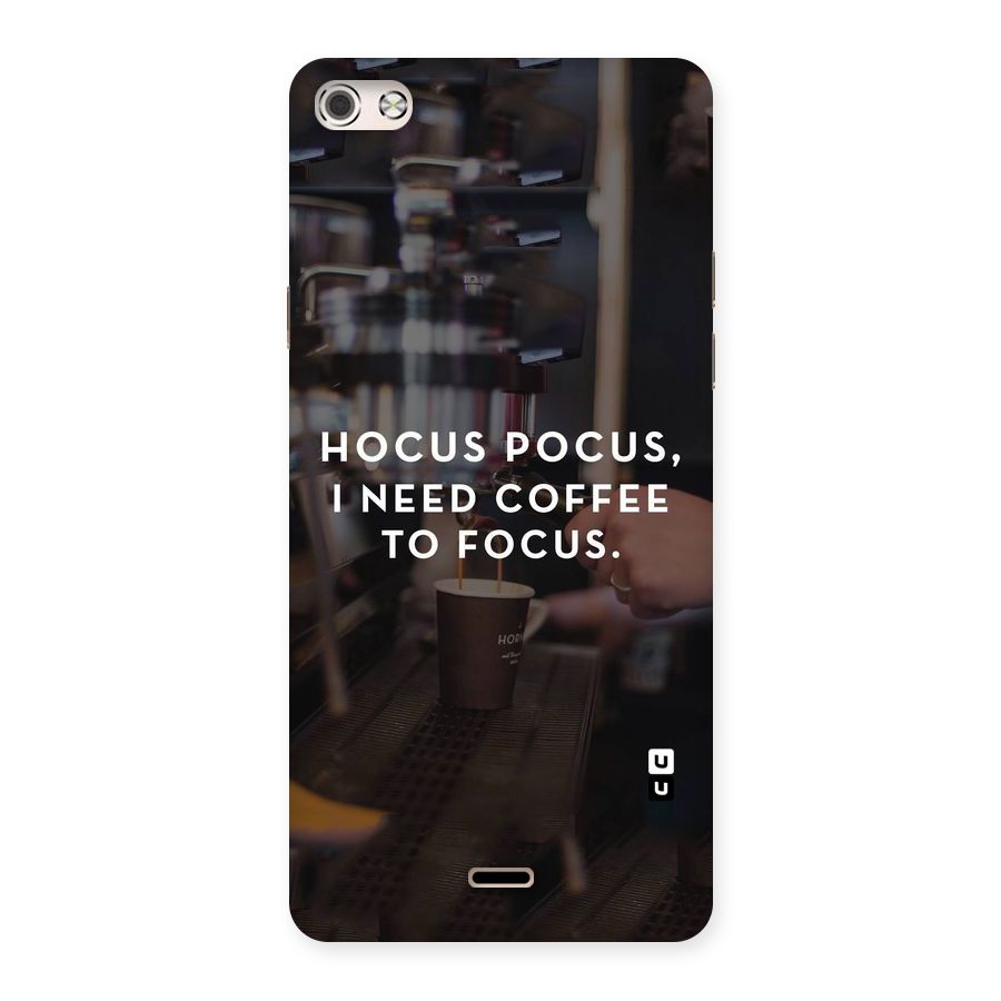 Coffee Focus Back Case for Micromax Canvas Silver 5