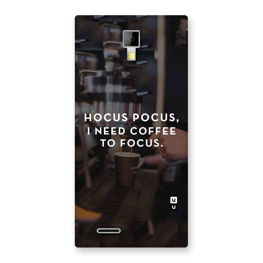Coffee Focus Back Case for Micromax Canvas Xpress A99