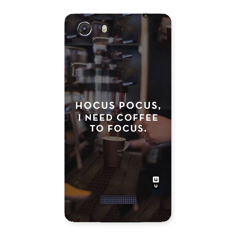 Coffee Focus Back Case for Micromax Unite 3