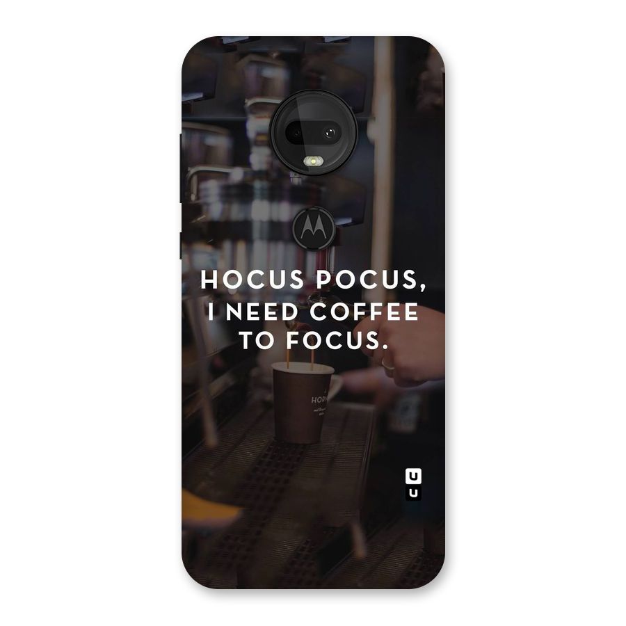 Coffee Focus Back Case for Moto G7