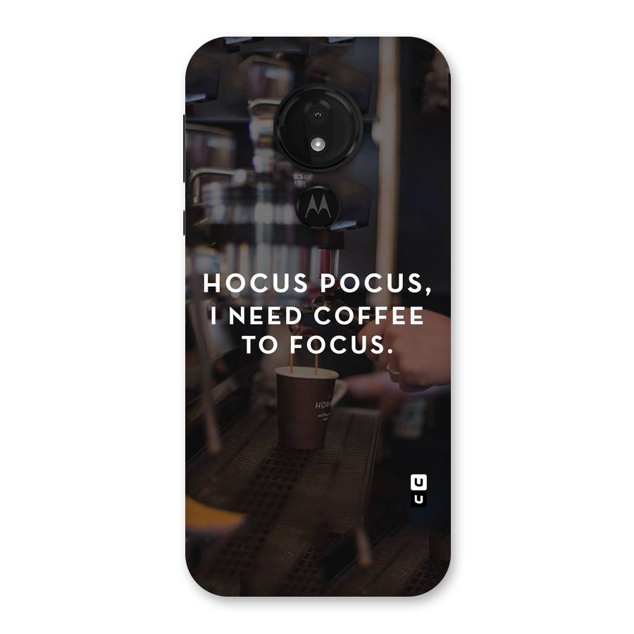 Coffee Focus Back Case for Moto G7 Power