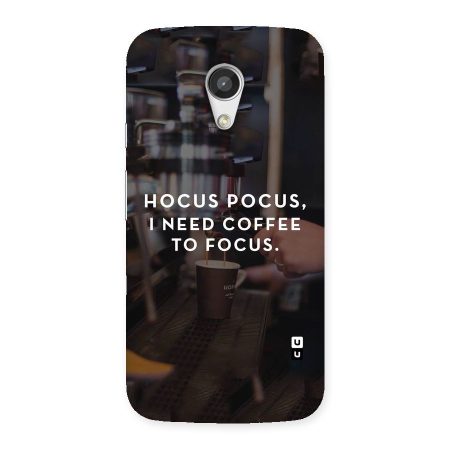 Coffee Focus Back Case for Moto G 2nd Gen