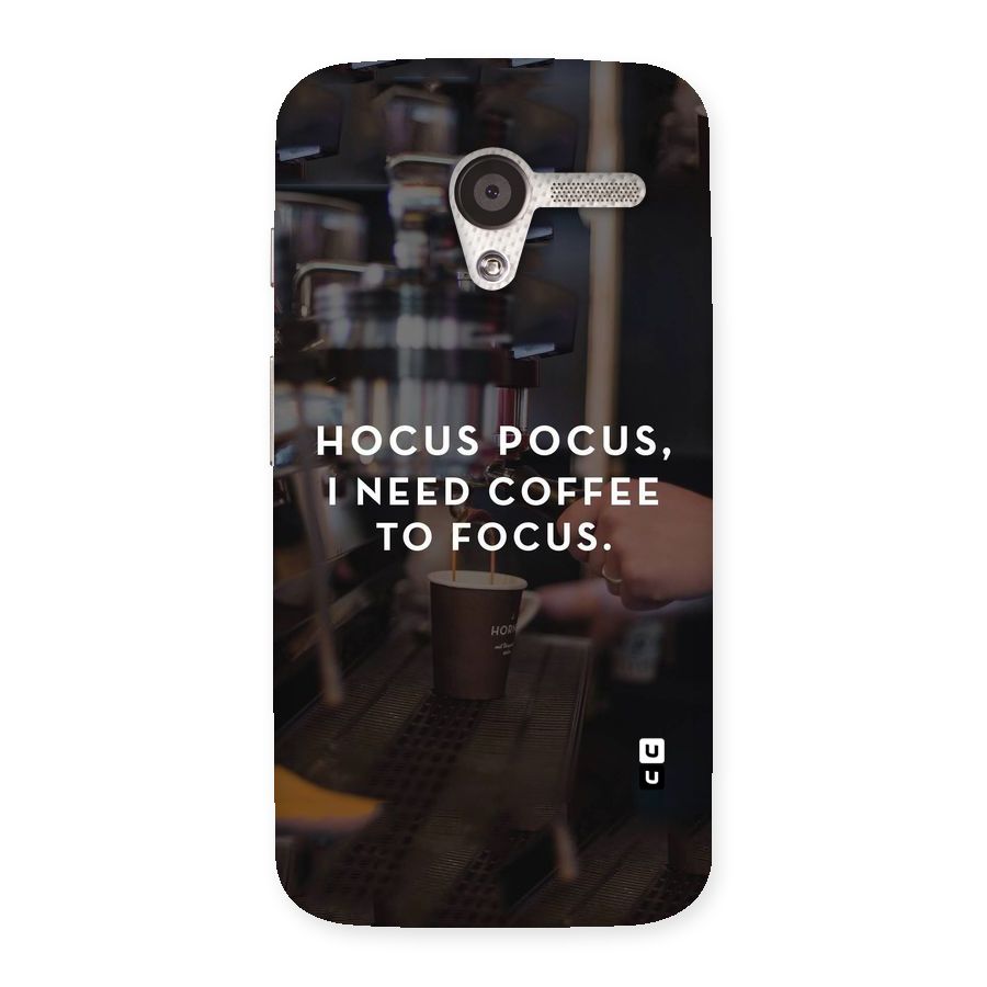 Coffee Focus Back Case for Moto X