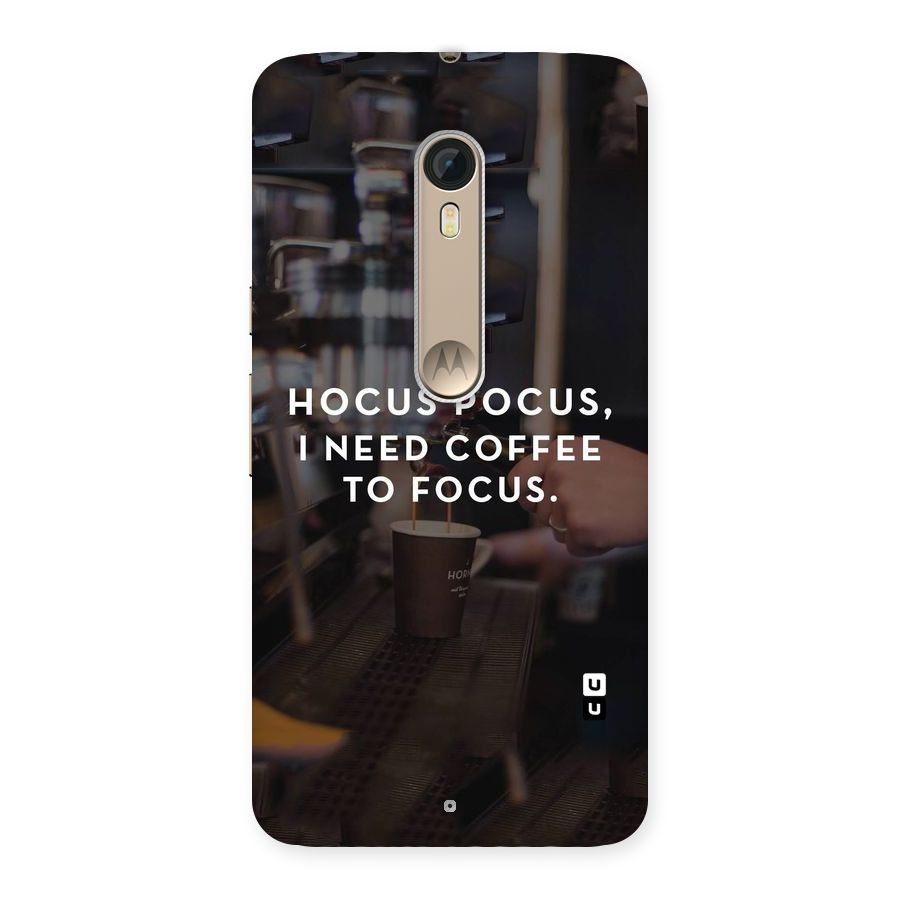 Coffee Focus Back Case for Motorola Moto X Style