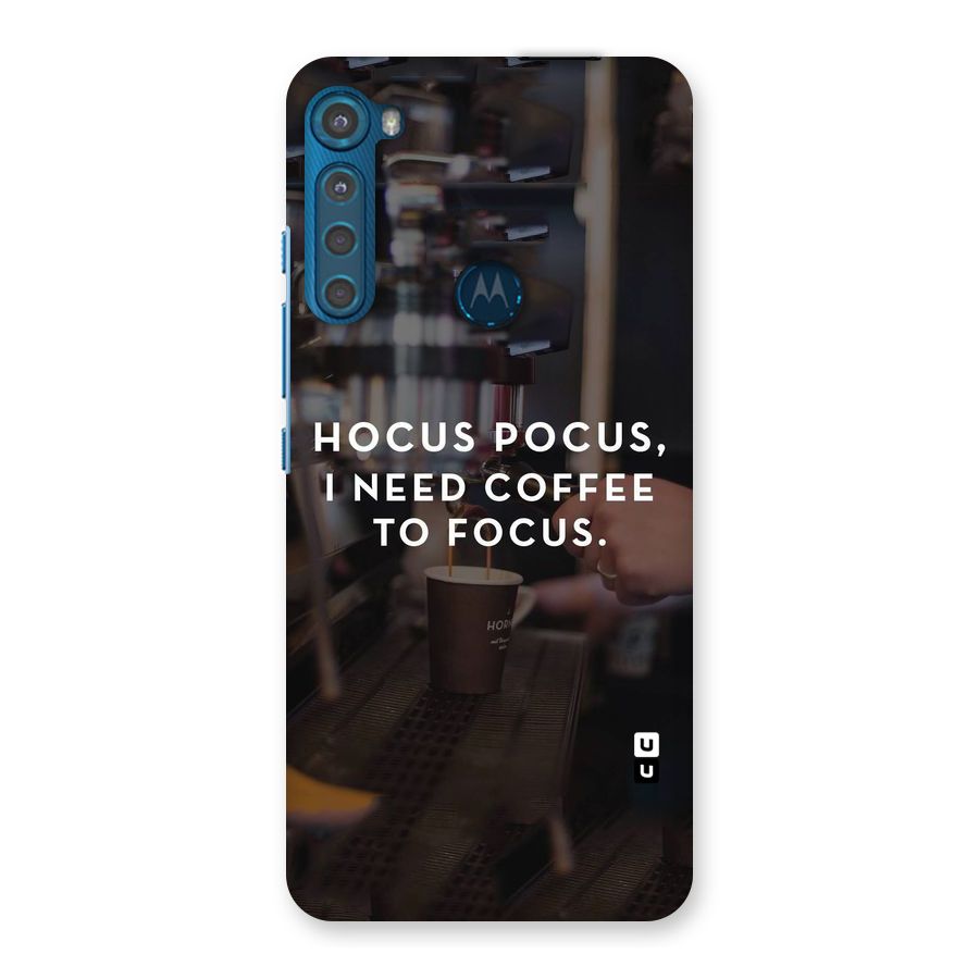 Coffee Focus Back Case for Motorola One Fusion Plus