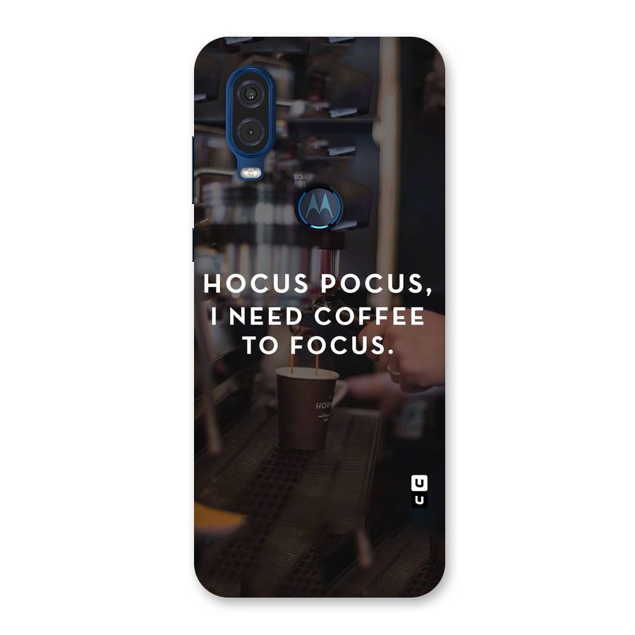 Coffee Focus Back Case for Motorola One Vision