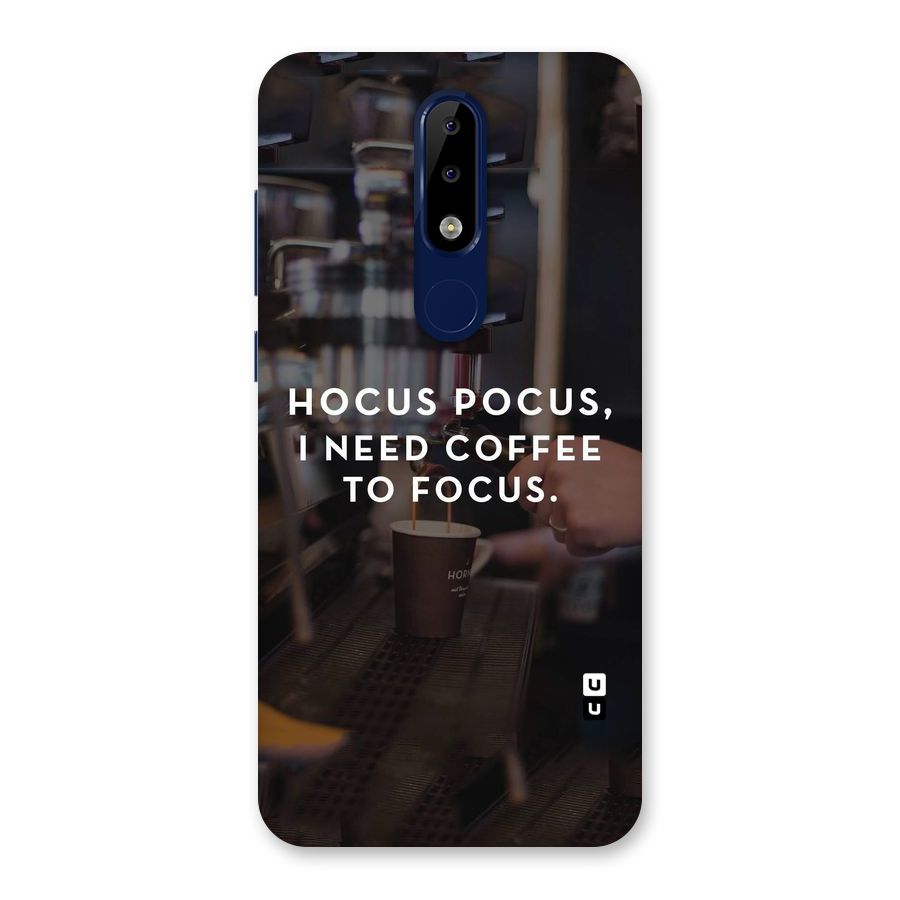 Coffee Focus Back Case for Nokia 5.1 Plus