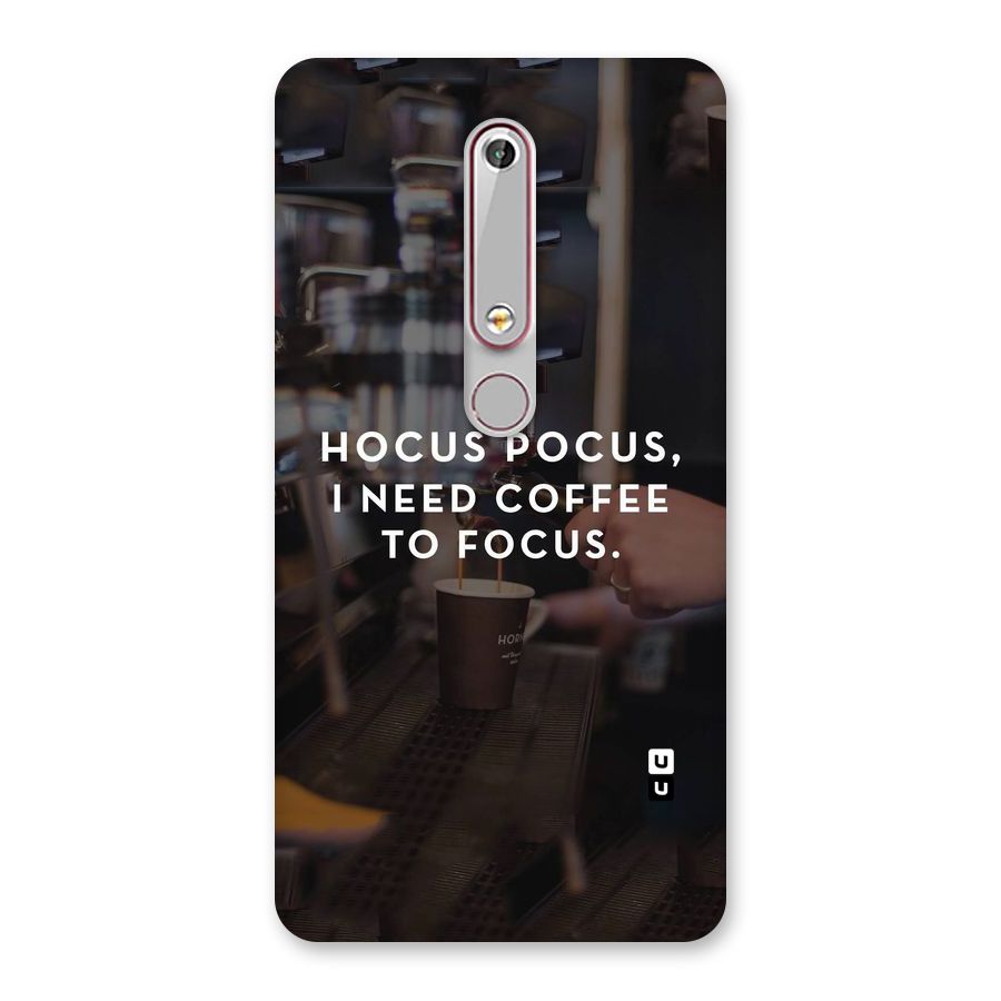 Coffee Focus Back Case for Nokia 6.1