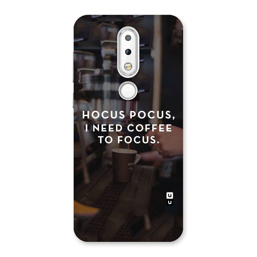 Coffee Focus Back Case for Nokia 6.1 Plus