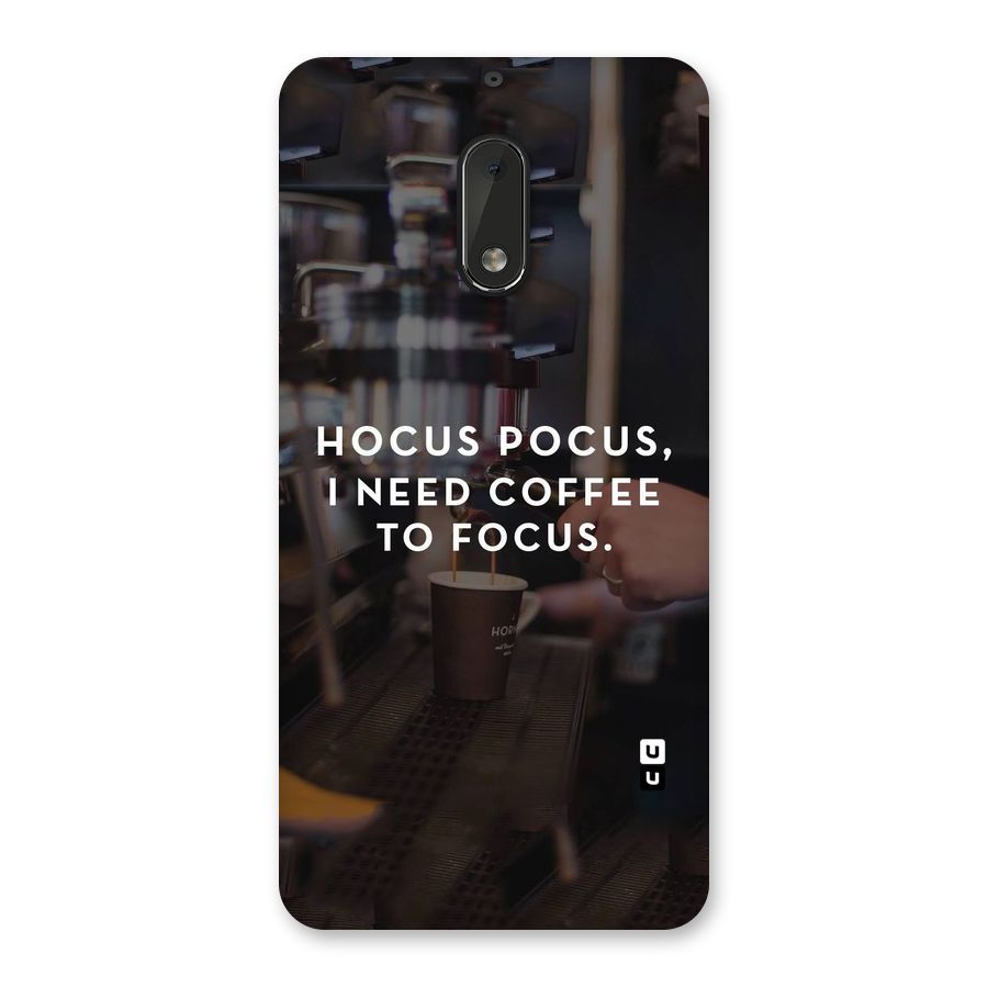 Coffee Focus Back Case for Nokia 6