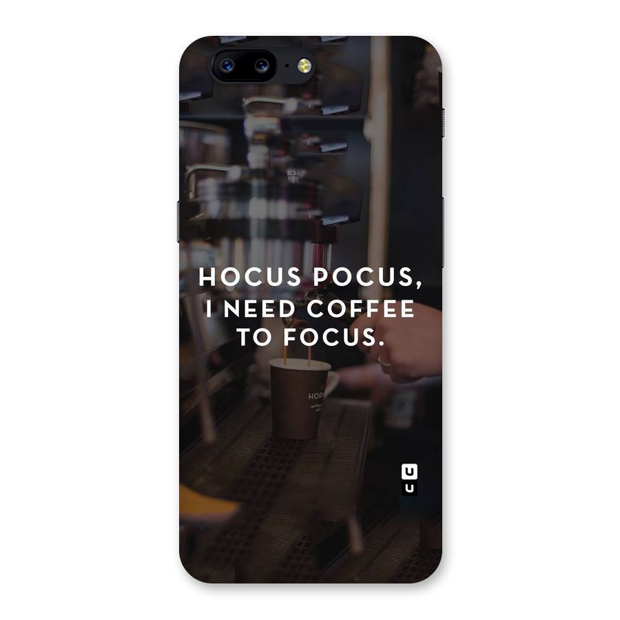 Coffee Focus Back Case for OnePlus 5