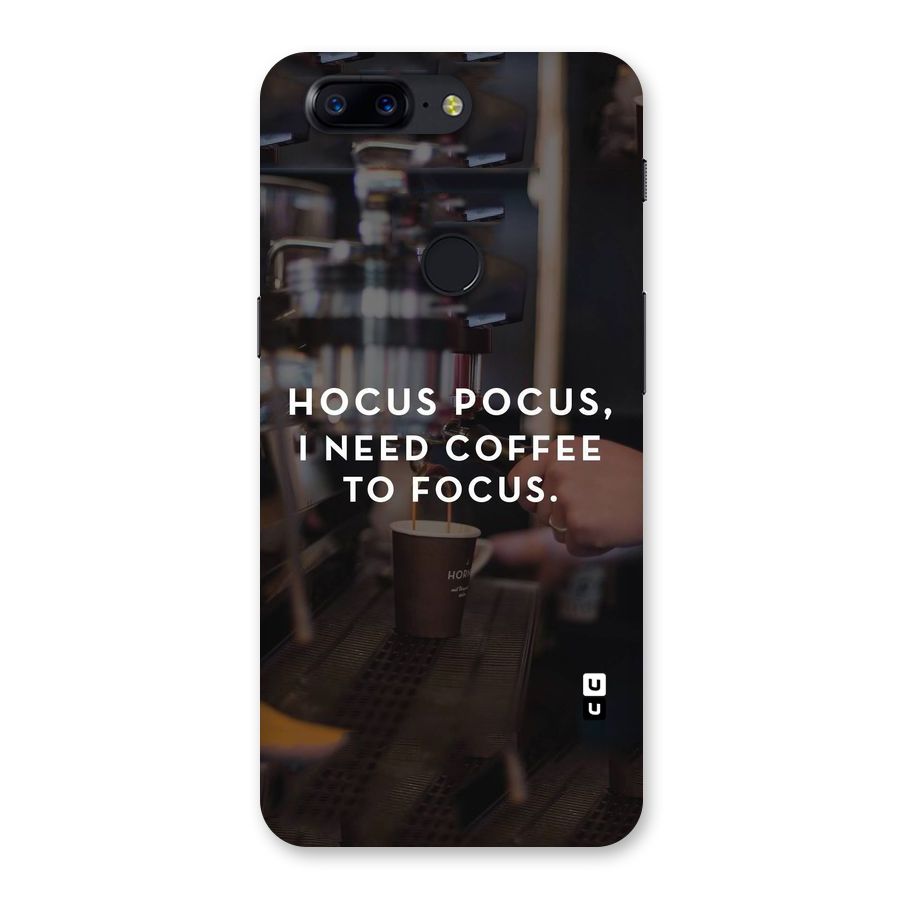 Coffee Focus Back Case for OnePlus 5T