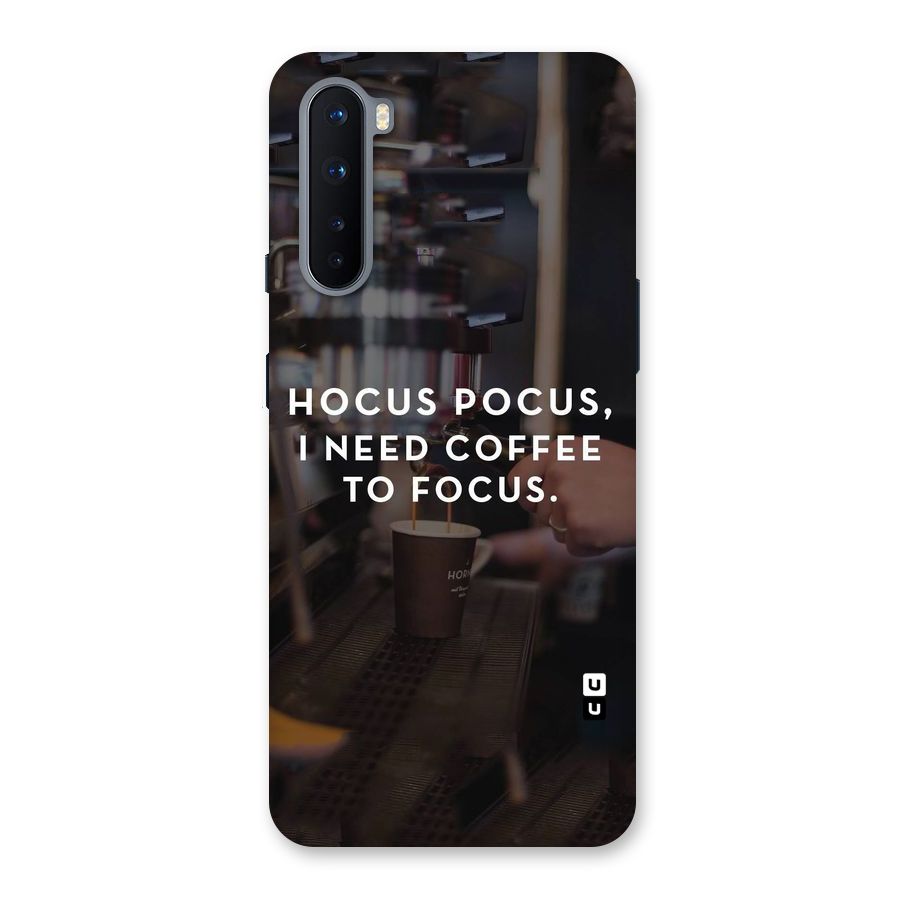 Coffee Focus Back Case for OnePlus Nord