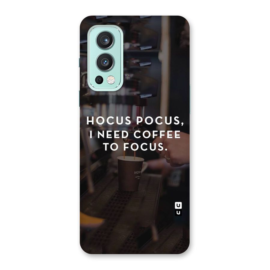 Coffee Focus Back Case for OnePlus Nord 2 5G