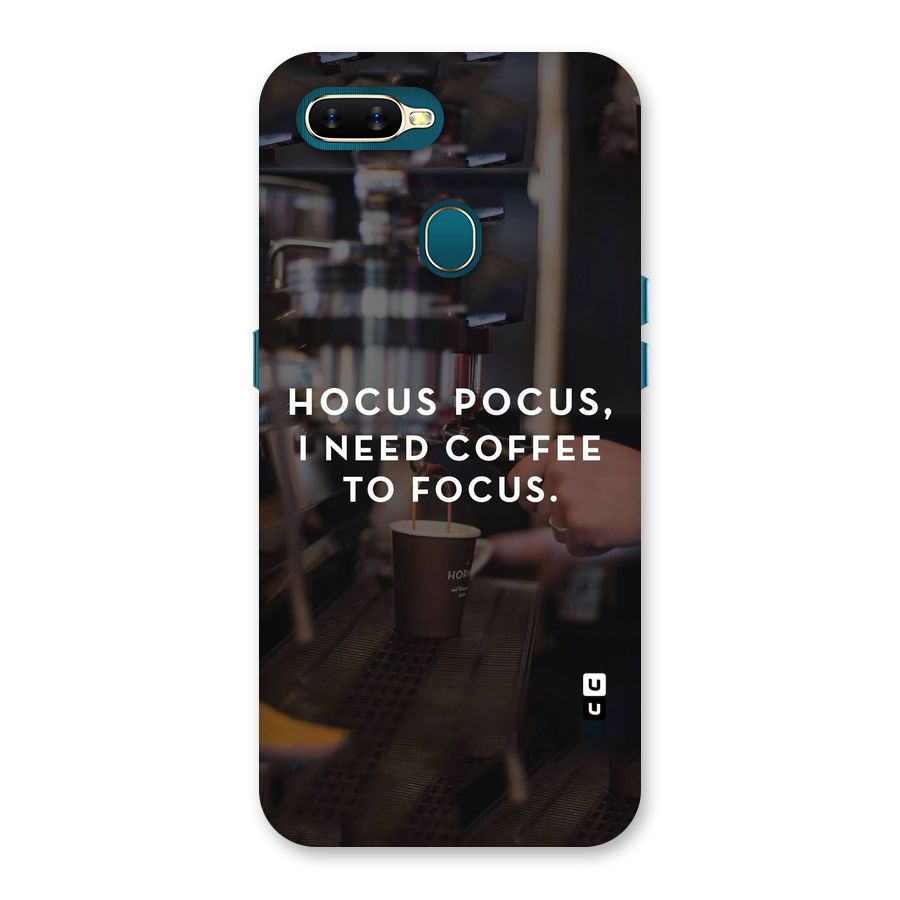 Coffee Focus Back Case for Oppo A11k