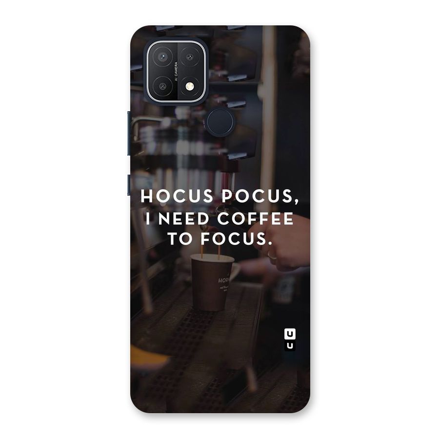 Coffee Focus Back Case for Oppo A15