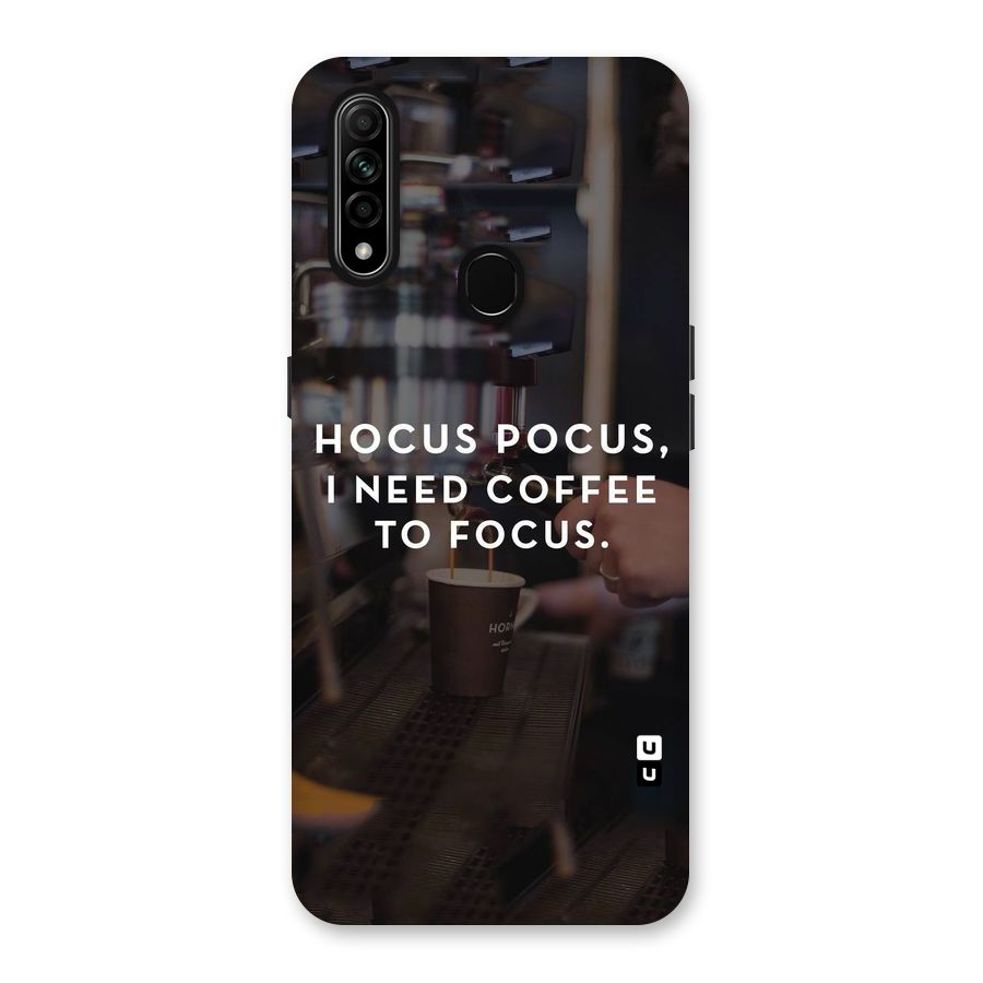 Coffee Focus Back Case for Oppo A31