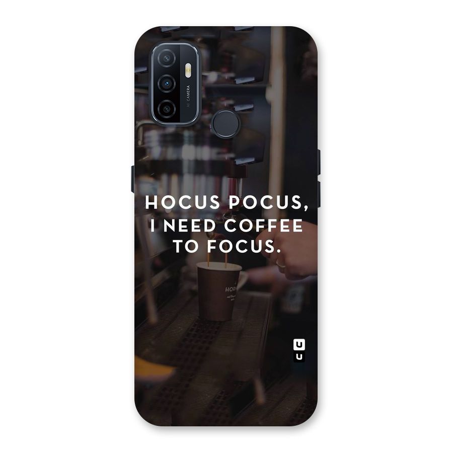 Coffee Focus Back Case for Oppo A32