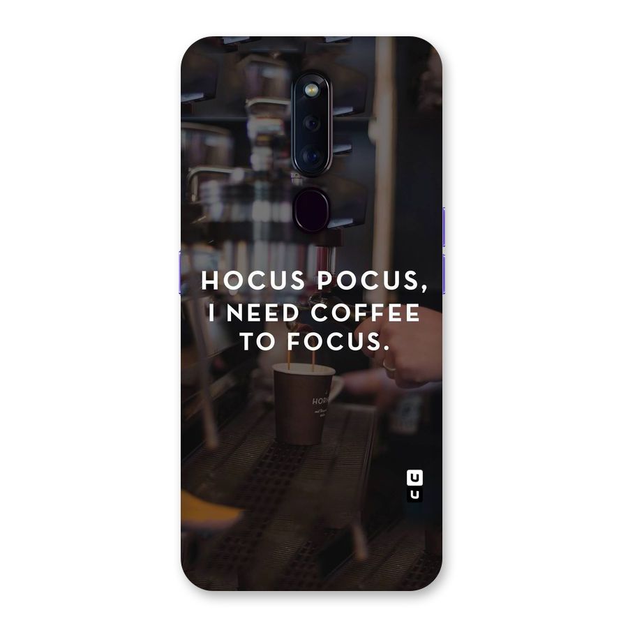 Coffee Focus Back Case for Oppo F11 Pro