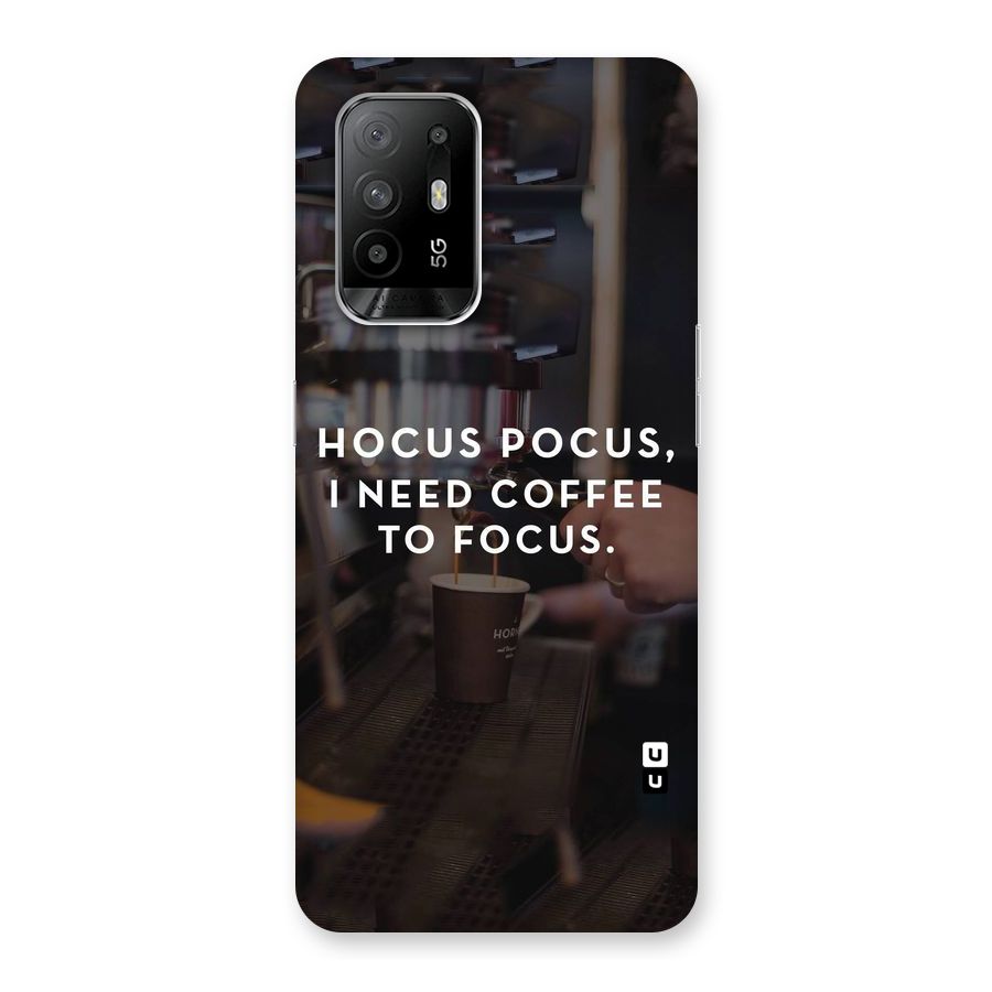 Coffee Focus Back Case for Oppo F19 Pro Plus 5G