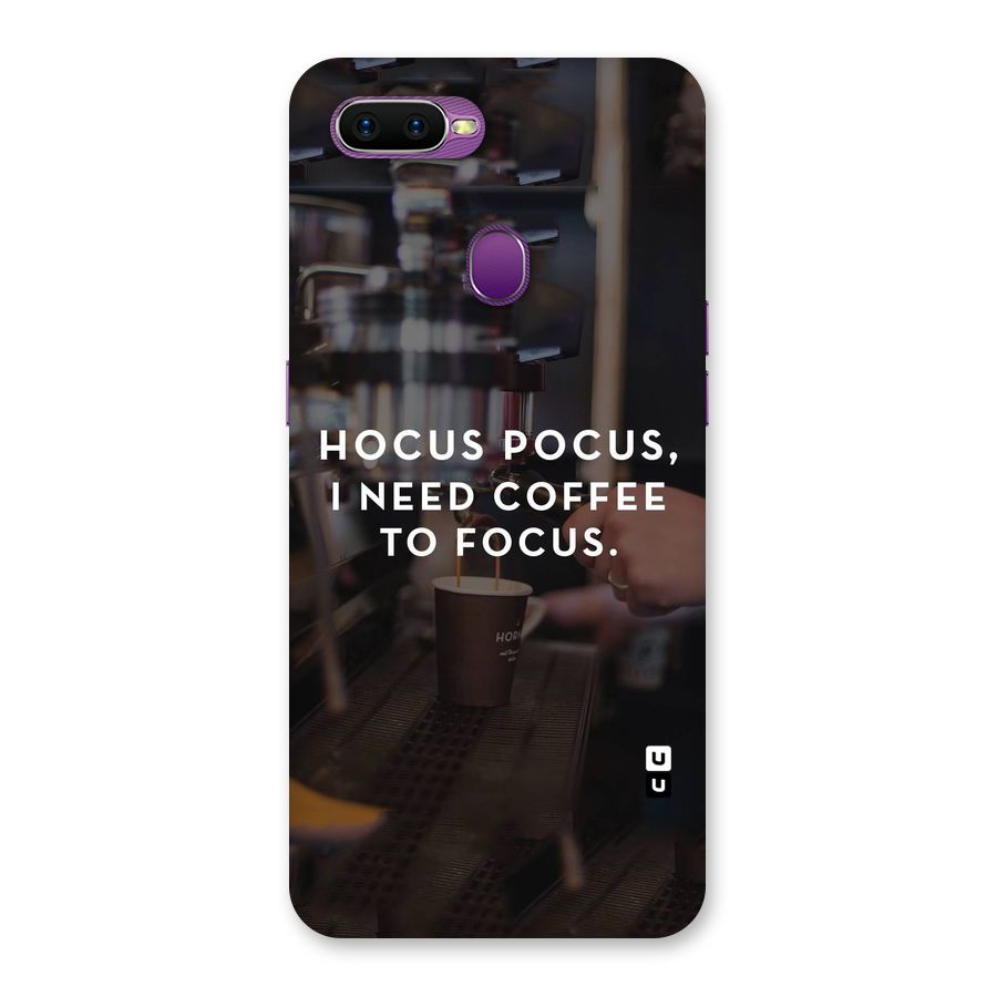 Coffee Focus Back Case for Oppo F9
