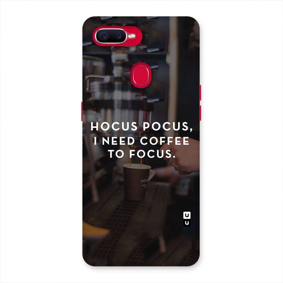 Coffee Focus Back Case for Oppo F9 Pro
