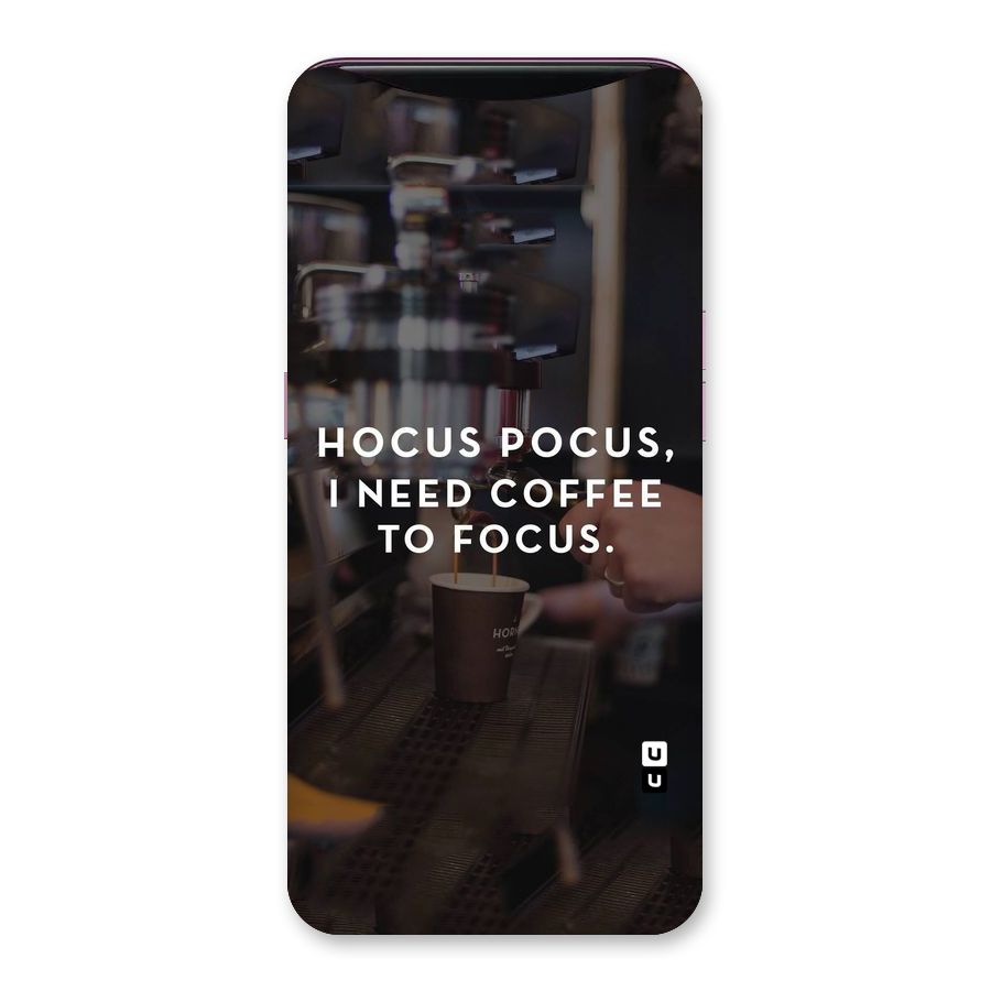 Coffee Focus Back Case for Oppo Find X