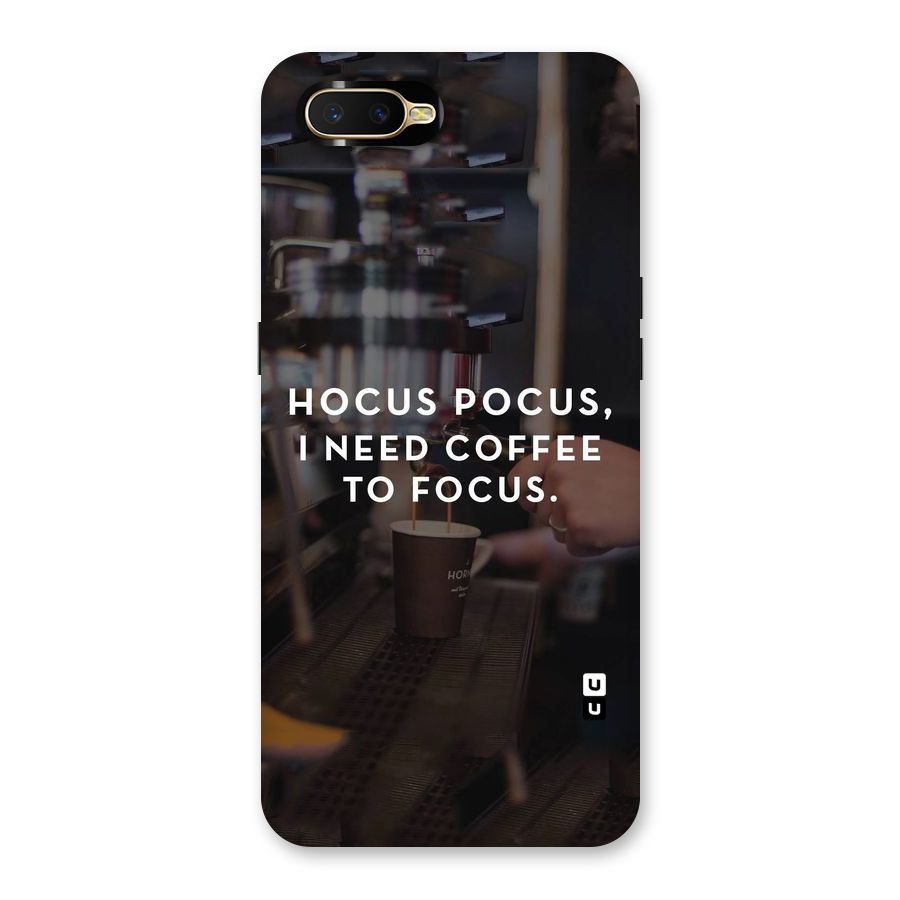 Coffee Focus Back Case for Oppo K1