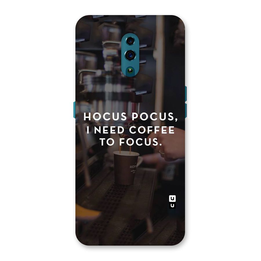 Coffee Focus Back Case for Oppo Reno